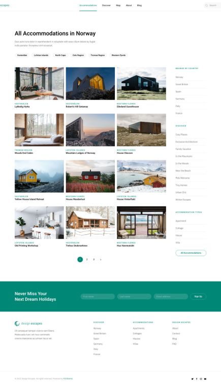 Design Escapes Joomla Template Index Layout