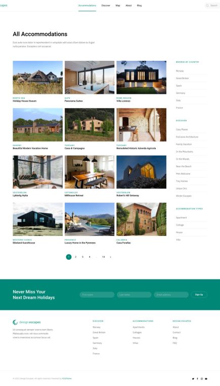 Design Escapes Joomla Template Index Layout