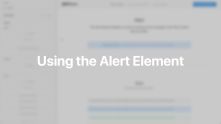 Alert Element Documentation Video for Joomla