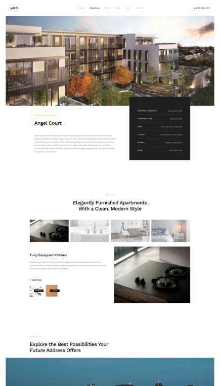 Yard Joomla Template Case Study Layout