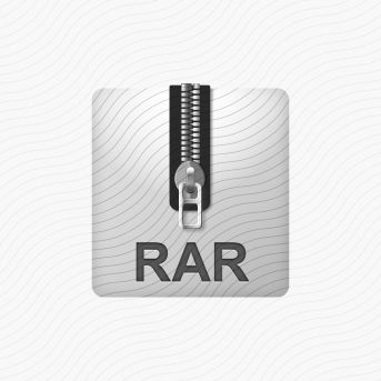 Archive White Rar Icon