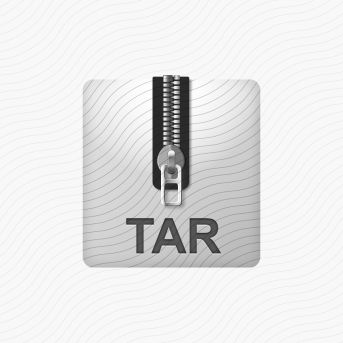 Archive White Tar Icon