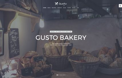 Gusto Joomla Template Bakery Style