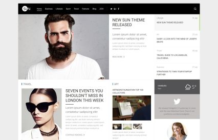 Sun Joomla Template Black Style