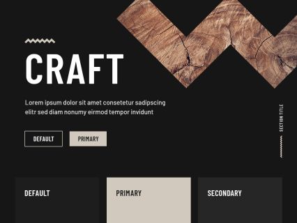 Craft Joomla Template Black Beige Style