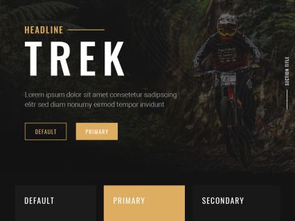 Trek Joomla Template Black Beige Style