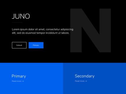 Juno Joomla Template Black Blue Style