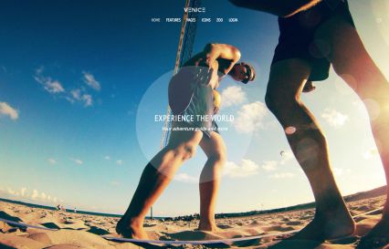 Venice Joomla Template Blue Style