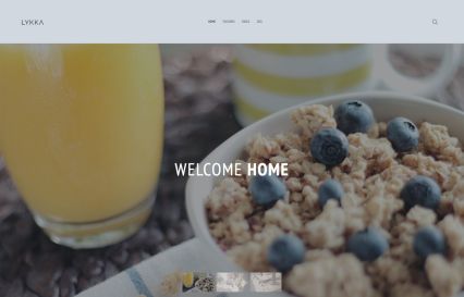 Lykka WordPress Theme Blue Style