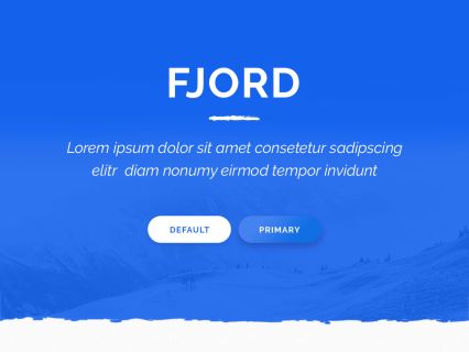 Fjord Joomla Template Blue White Style