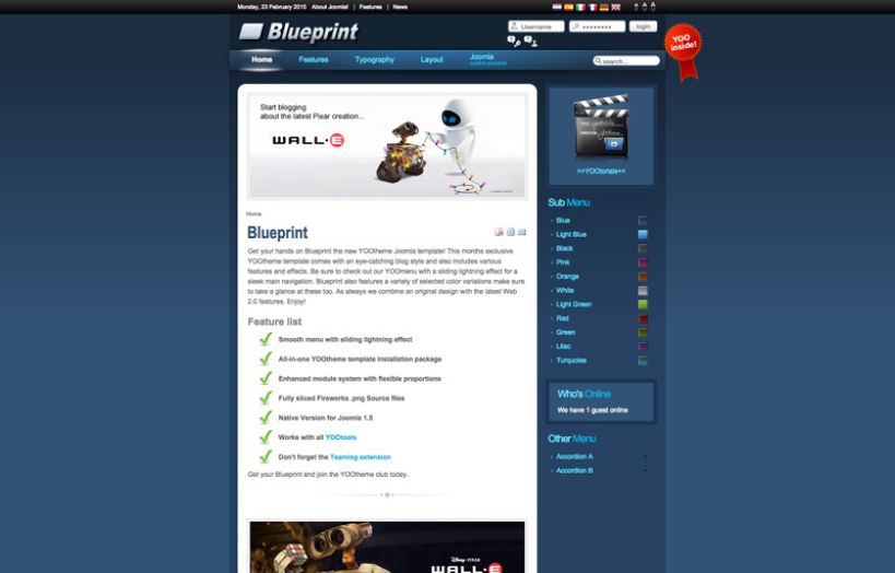 Blueprint Joomla Template