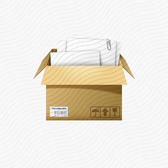 Cardboard Box Open Full Icon