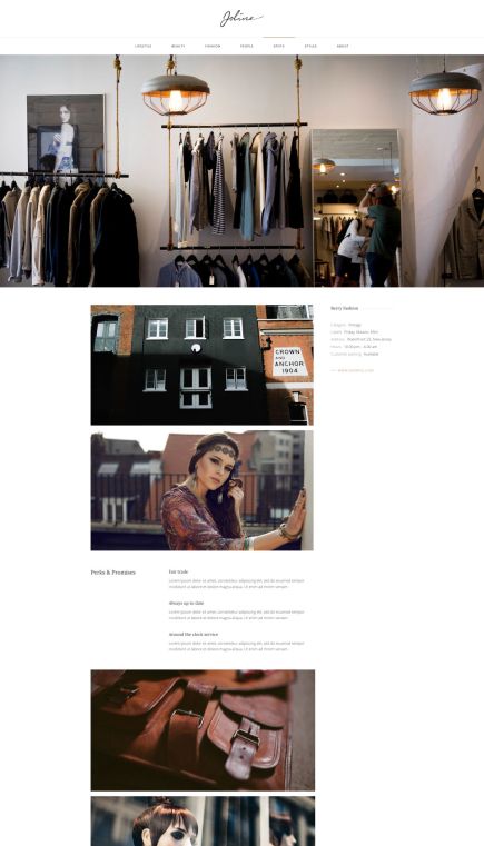 Joline WordPress Theme Case Study Layout