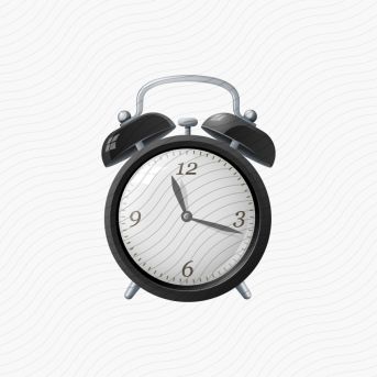 Clock Retro Black Icon