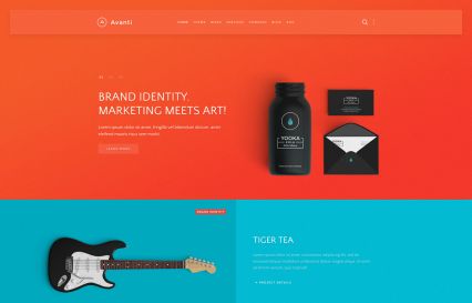 Avanti Joomla Template Colorful Style