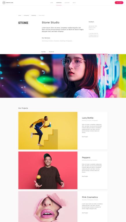 Creative Hub Joomla Template Post Custom Layout