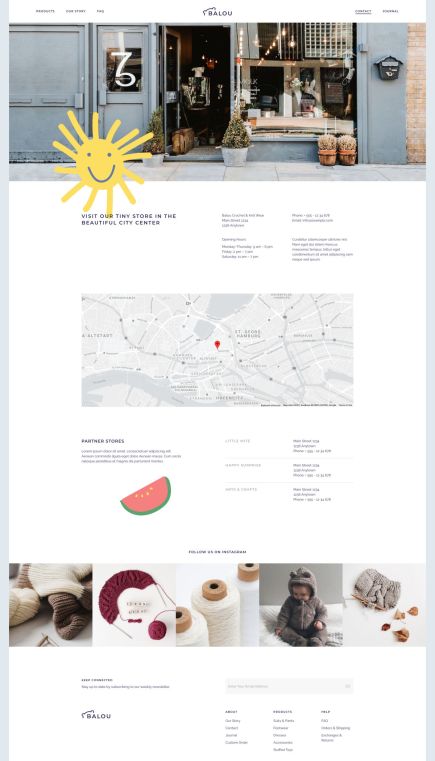 Balou Joomla Template Contact Layout