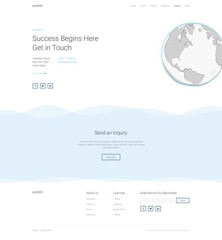 Summit Joomla Template Contact Layout