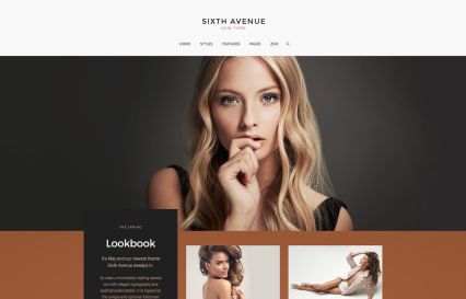 Sixth Avenue Joomla Template Copper Style