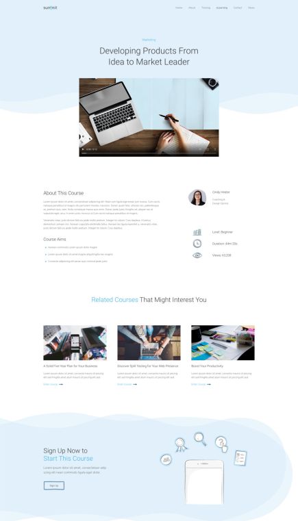 Summit Joomla Template Case Study Layout