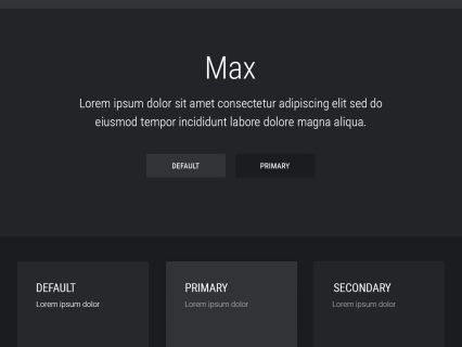 Max WordPress Theme Dark Black Style