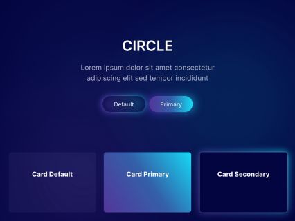 Circle Joomla Template Dark Blue Style