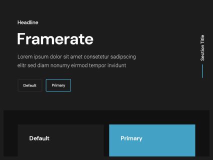 Framerate Joomla Template Dark Blue Style