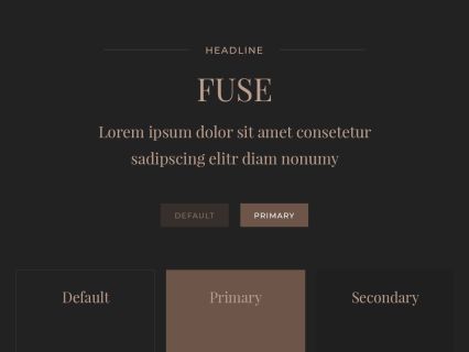 Fuse Joomla Template Dark Brown Style