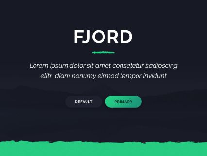 Fjord Joomla Template Dark Green Style