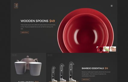 Salt WordPress Theme Dark Orange Style