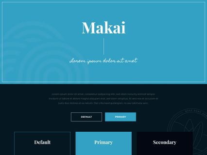 Makai Joomla Template Dark Turquoise Style