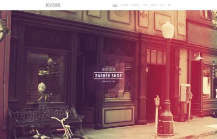 Moustache WordPress Theme Default Style