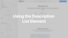 Description List Element Documentation Video for WordPress