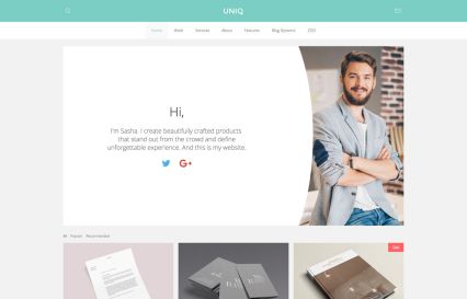 Uniq WordPress Theme Designer Style