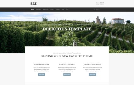 Eat Joomla Template Dove Style