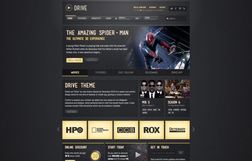 Drive Joomla Template