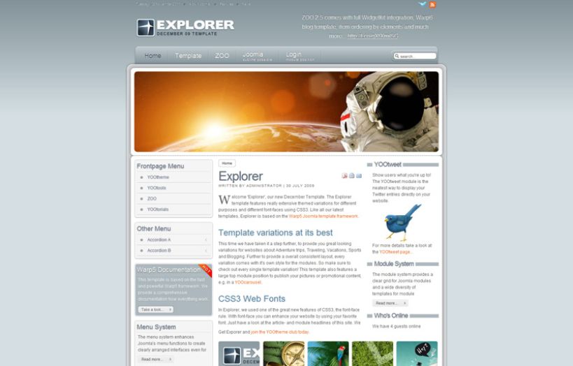 Explorer WordPress Theme