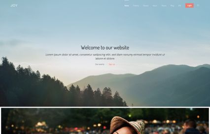 Joy Joomla Template Festival Style