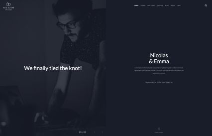 Nic & Em WordPress Theme Freelancer Style