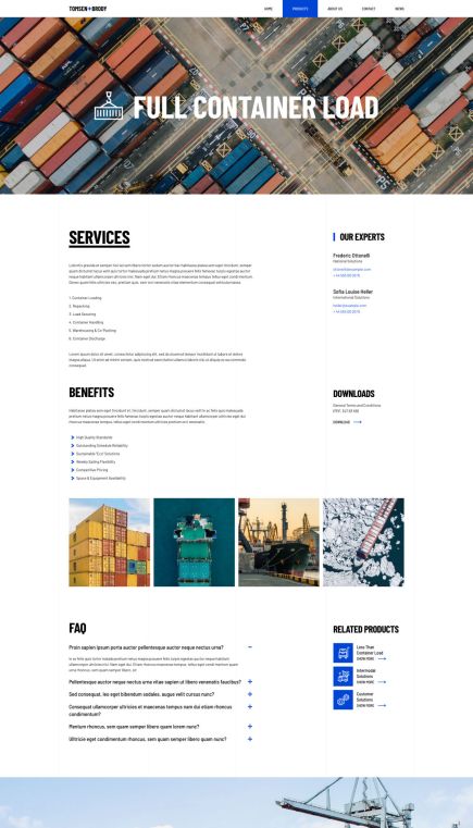 Tomsen Brody Joomla Template Case Study Layout