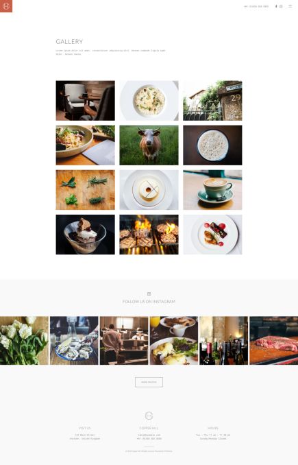 Copper Hill WordPress Theme Gallery Layout