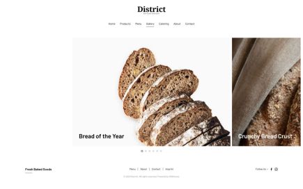 District WordPress Theme Gallery Layout