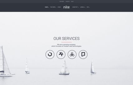 Nite Joomla Template Graphite Style