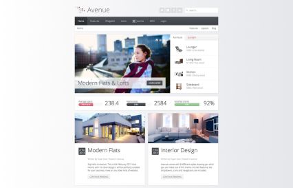 Avenue WordPress Theme Graphite Style