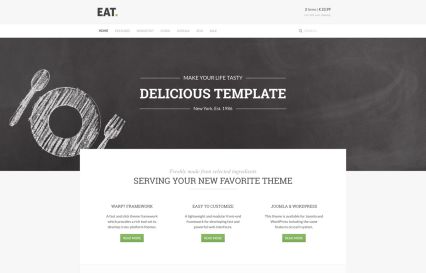 Eat Joomla Template Green Style