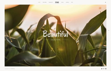 Stage WordPress Theme Green Style