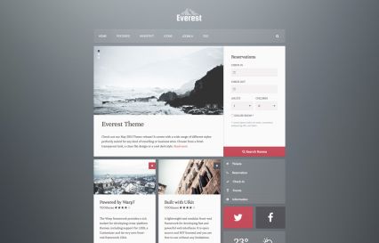 Everest Joomla Template Grey Style