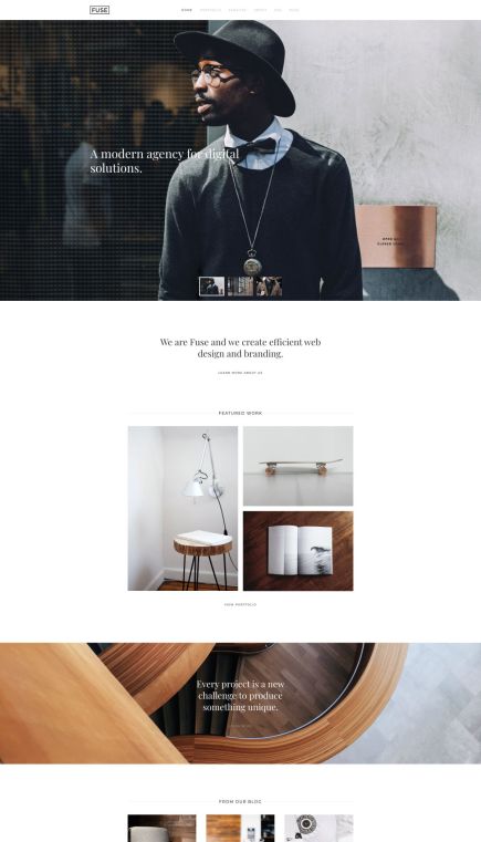 Fuse Joomla Template Home Layout