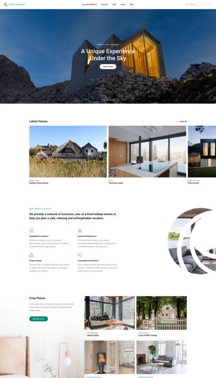 Design Escapes Joomla Template Home Layout