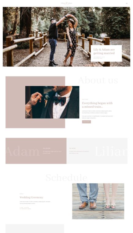 Lilian WordPress Theme Home Layout